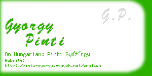 gyorgy pinti business card